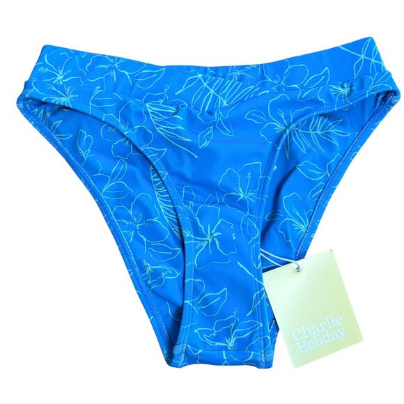 Charlie Holiday Amanda High Waisted Floral Bikini Bottom Size XS New with Tag - Picture 2 of 6